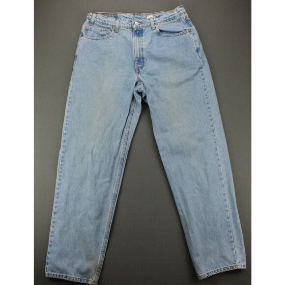Levis 550 Jeans Mens 36x32 Blue Vtg 90s Regular Fit Tapered Denim Actual 34x31 - Picture 1 of 11